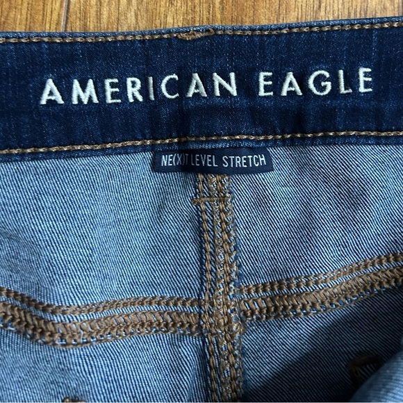 American Eagle Outfitters Deep Indigo Skinny Jeans Size 14 Short - Picture 2 of 5
